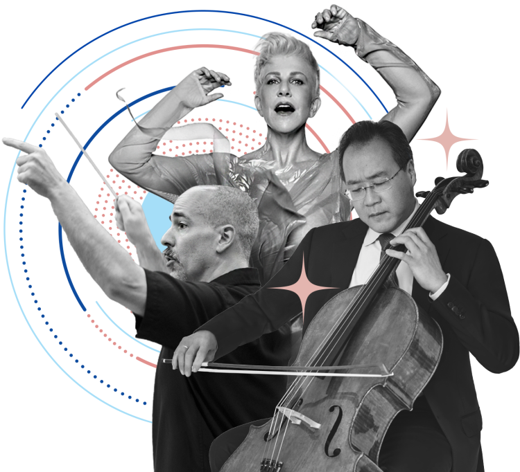 collage of musicians