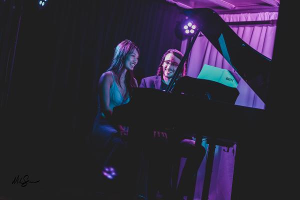 pianists performing at night