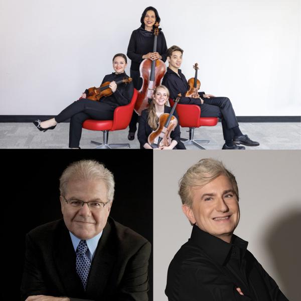 Emanuel Ax, Jean-Yves Thibaudet, and the Julliard String Quartet